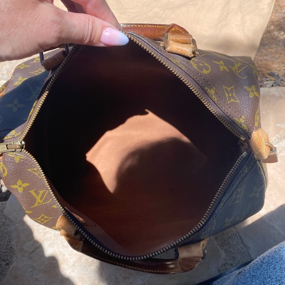 Authentic monogram Louis Vuitton speedy 30 tote bag perfect patina size bag - Picture 6 of 12